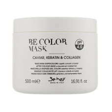 Be Hair Маска з чорною ікрою, кератином та колагеном для фарбованого волосся pH4.0 "Be color"  500мл