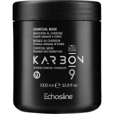 Echosline Маска  "KARBON 9" для волосся з активованим вугіллям  1000мл