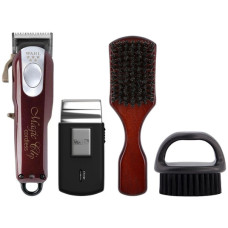 WAHL Набір Wahl Combo безпровідна машинка Magic Clip, шейвер Travel Shaver, щітка, сметка(3615-0473)